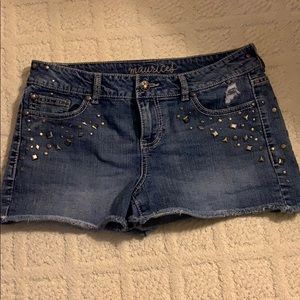 Maurice’s embellished fun Jean shorts make offer